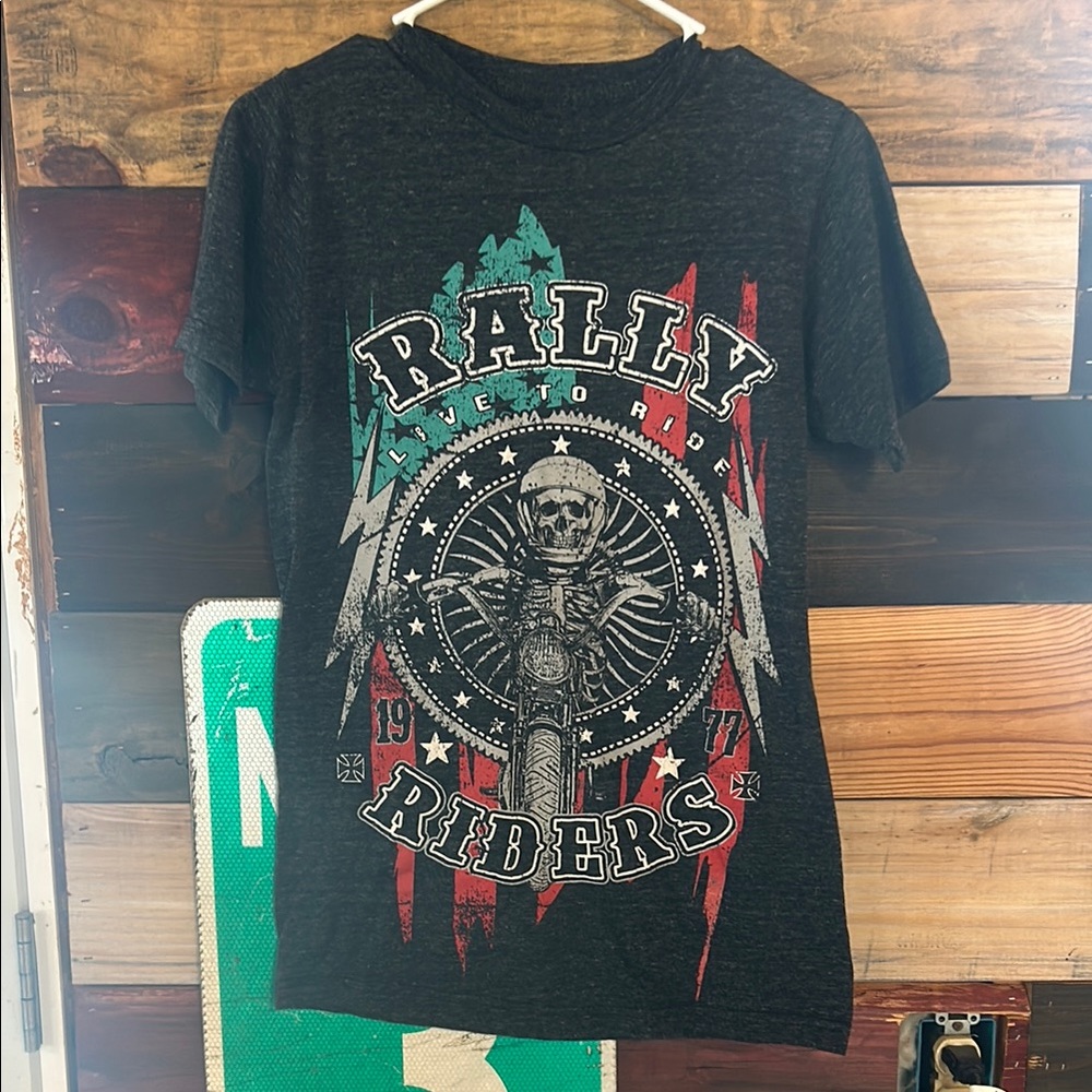 Rally Riders Graphic Tee                            Size Small